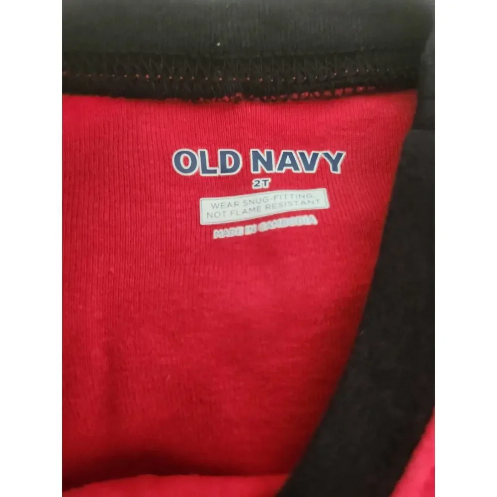 2T Old Navy fireman cotton pajama set